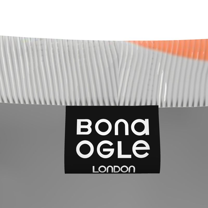 Jogging Bottoms in Wonky Arch Gray Coral