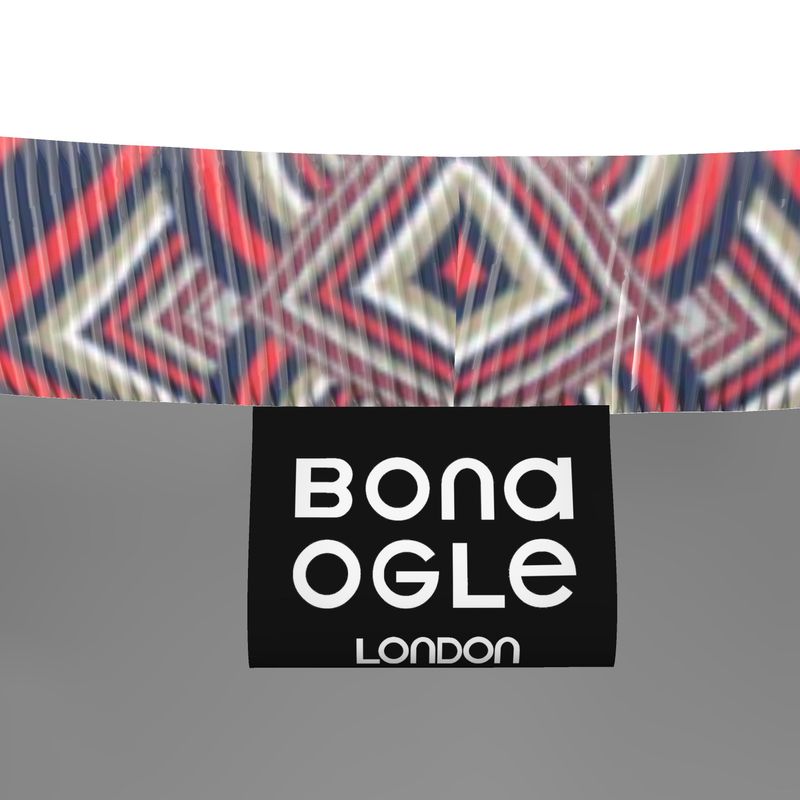 Jogging Bottoms in Geo Chains blue