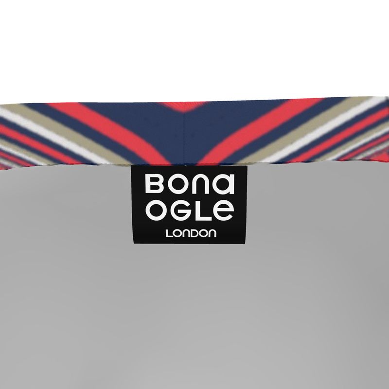 Sweat Shorts in Geo Chains blue