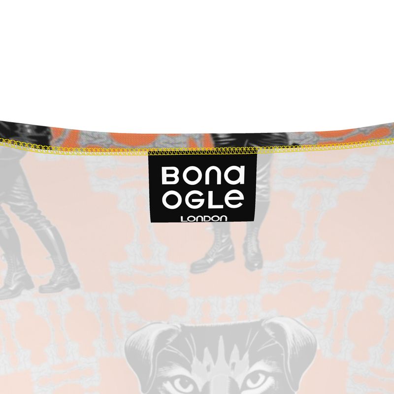 Crop Top in Critters Gray Coral
