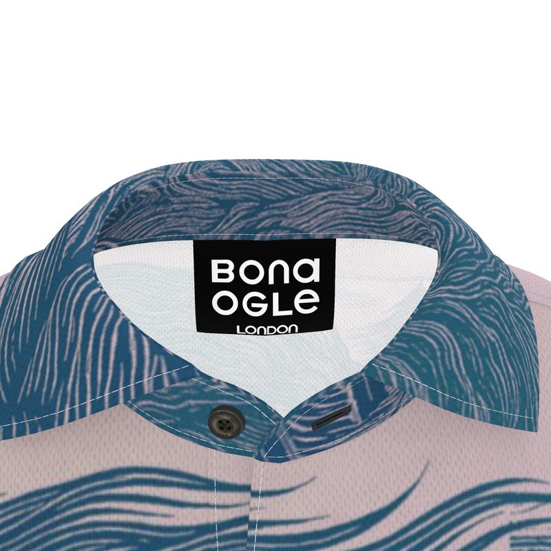 Polo Shirt in Tempest Field Night Garden