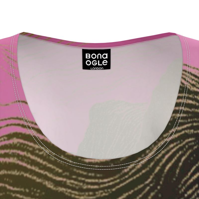 Tunic T Shirt Dress in Tempest Sea Golden Sunset