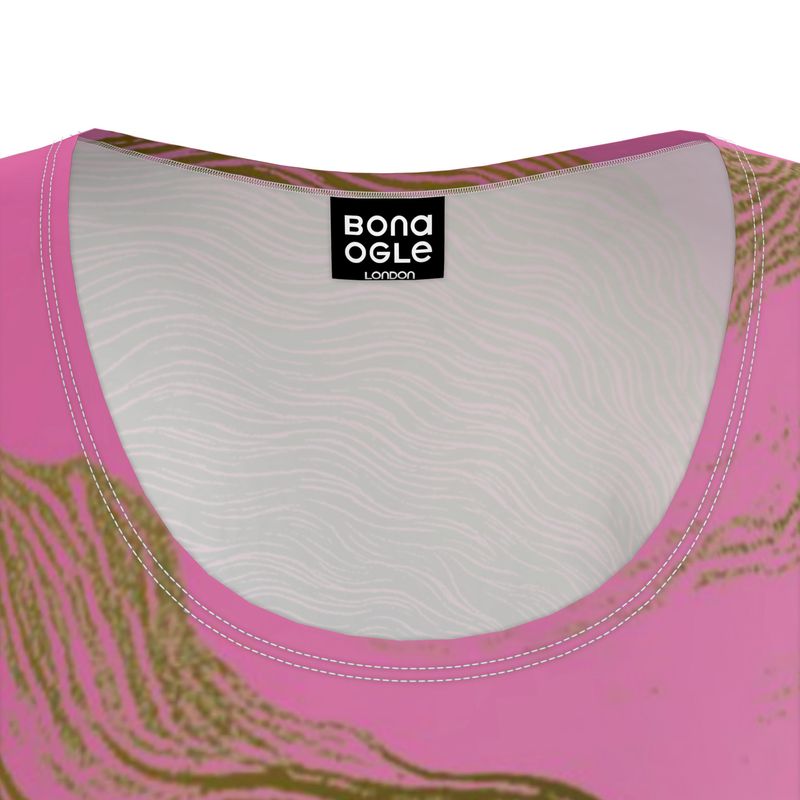 Tunic T Shirt Dress in Tempest Valley Golden Sunset