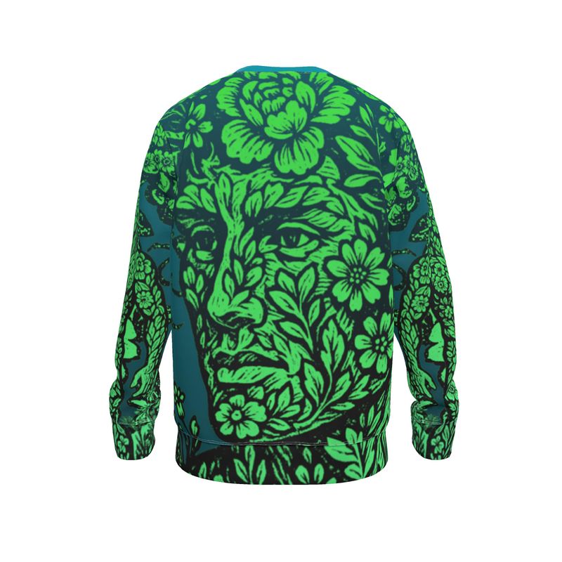 Sweatshirt in Floral Face Night Garden