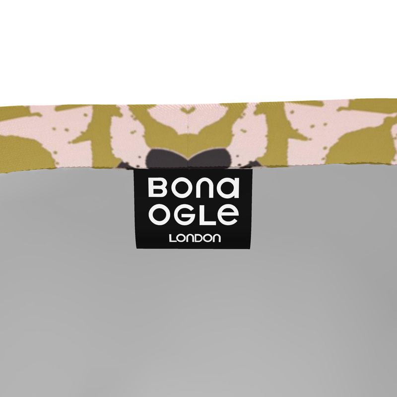 Sweat Shorts in Spots Stripes Roses Golden Sunset