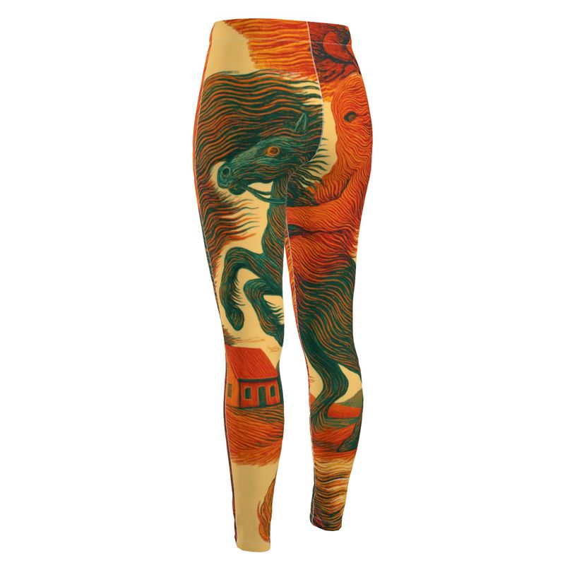 High Waisted Leggings in Tempest Landscape