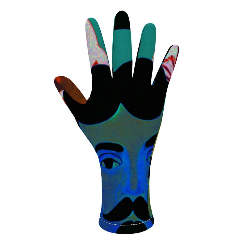 Fleece gloves in Aldous Teal