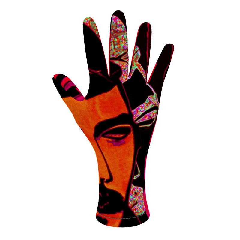 Fleece gloves in Aldous Pink