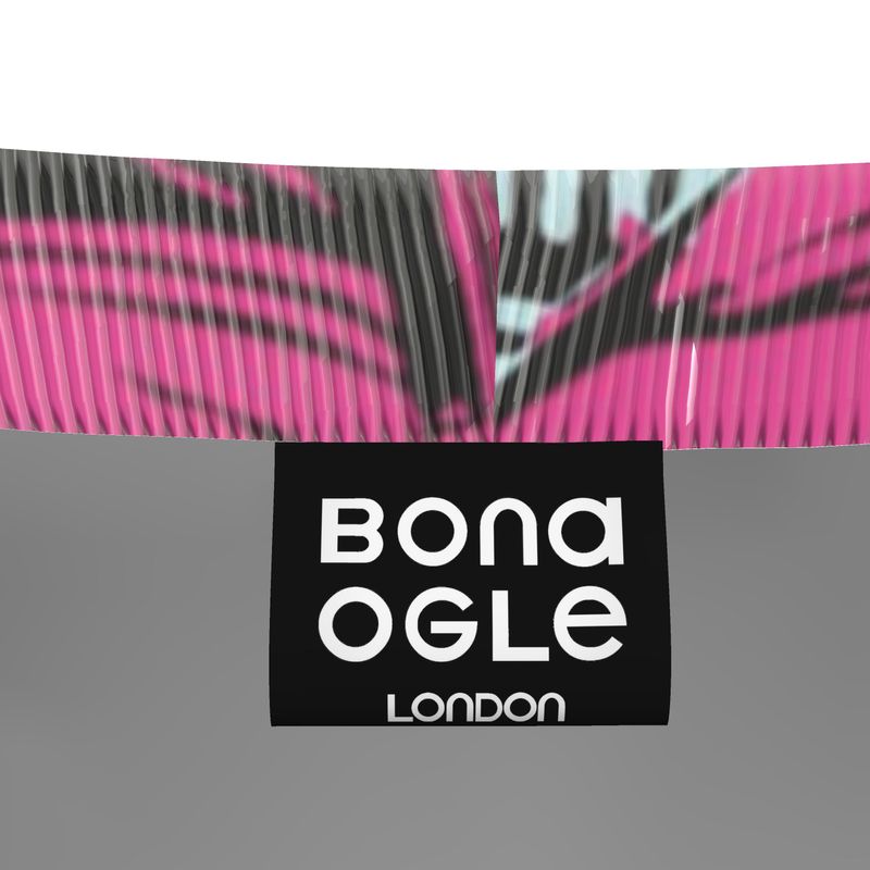 Jogging Bottoms in Trompe l’oeil Fuchsia Grey Carbon