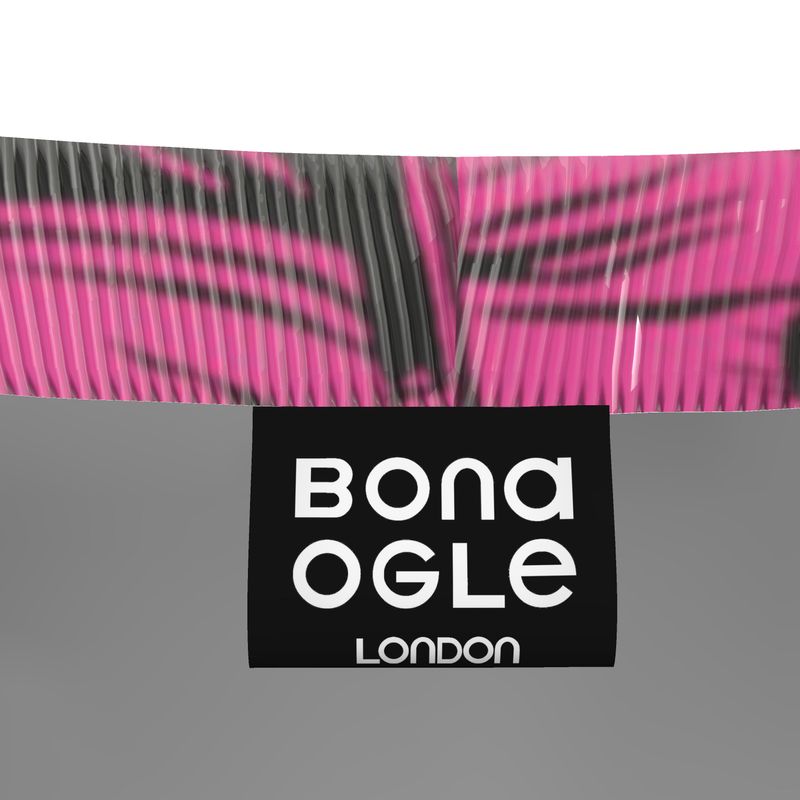 Jogging Bottoms in Trompe l’oeil Fuchsia Grey Carbon