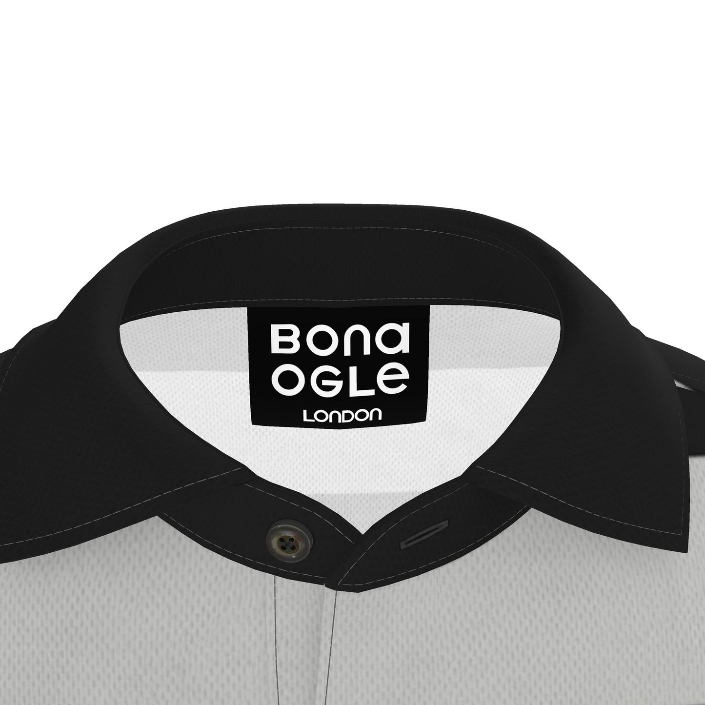 Polo Shirt in Ombre Stripe Carbon Gray
