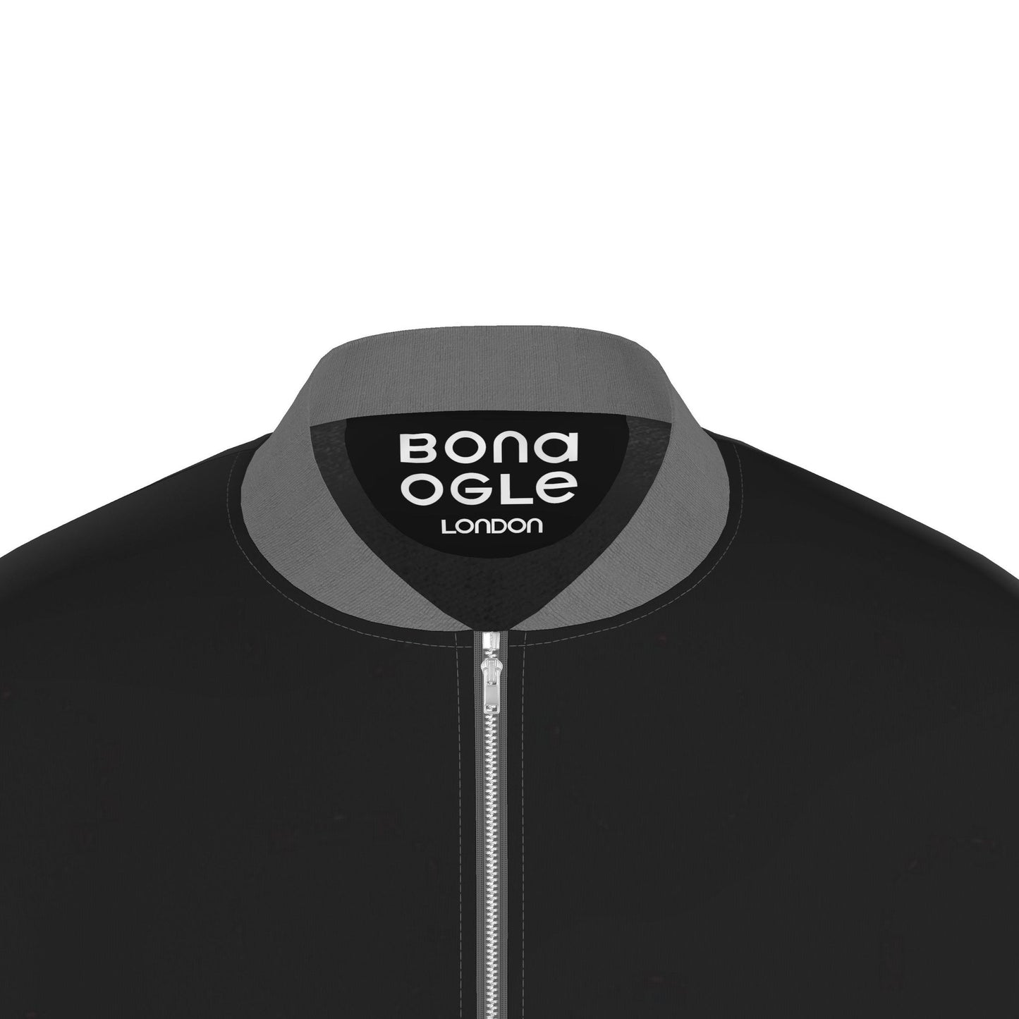 Bomber Jacket in Ombre Polka Carbon Gray