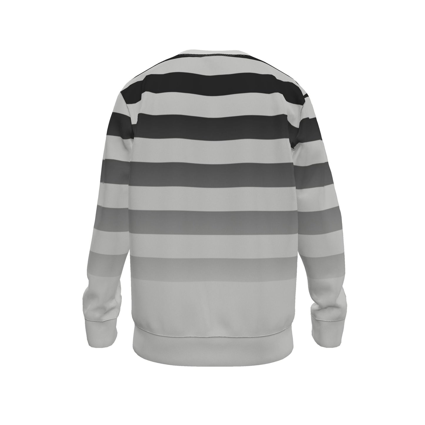 Sweatshirt in Ombre Stripe Carbon Gray