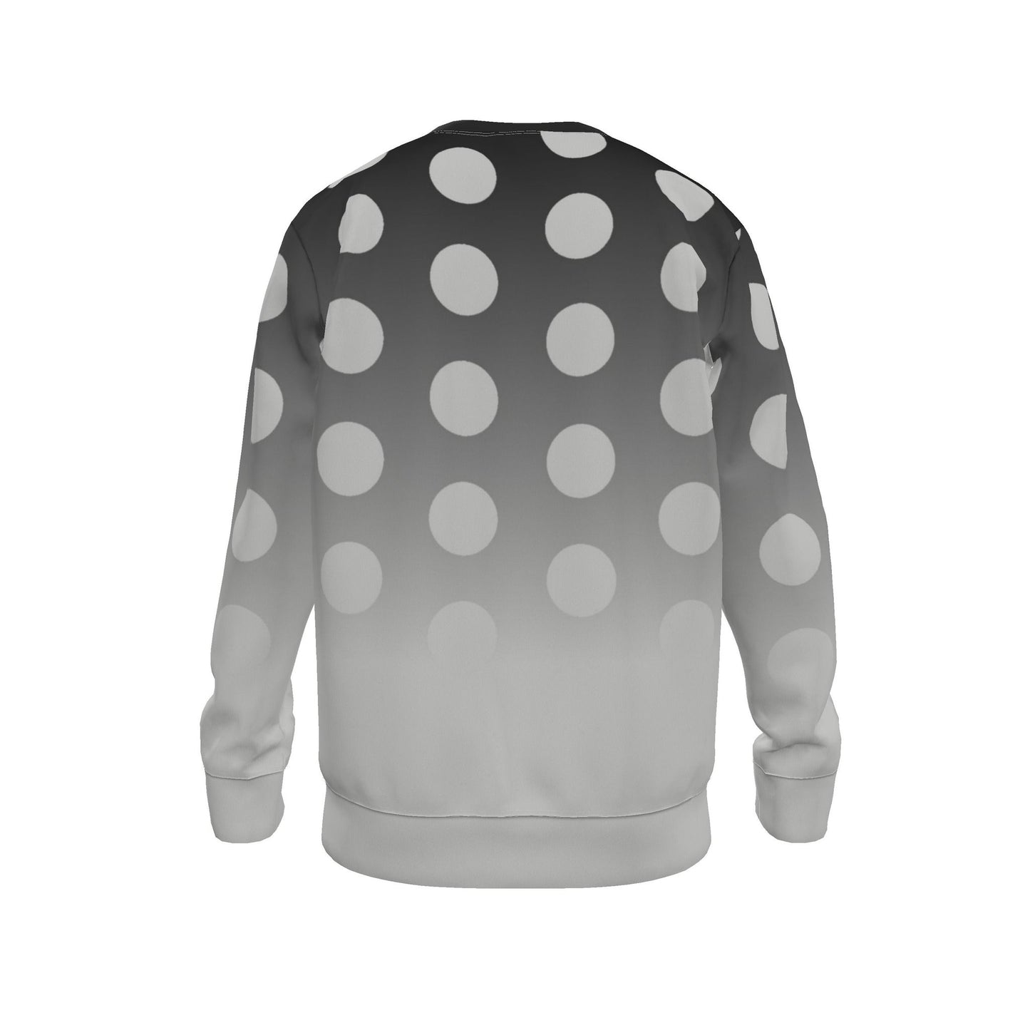 Sweatshirt in Ombre Polka Carbon Gray