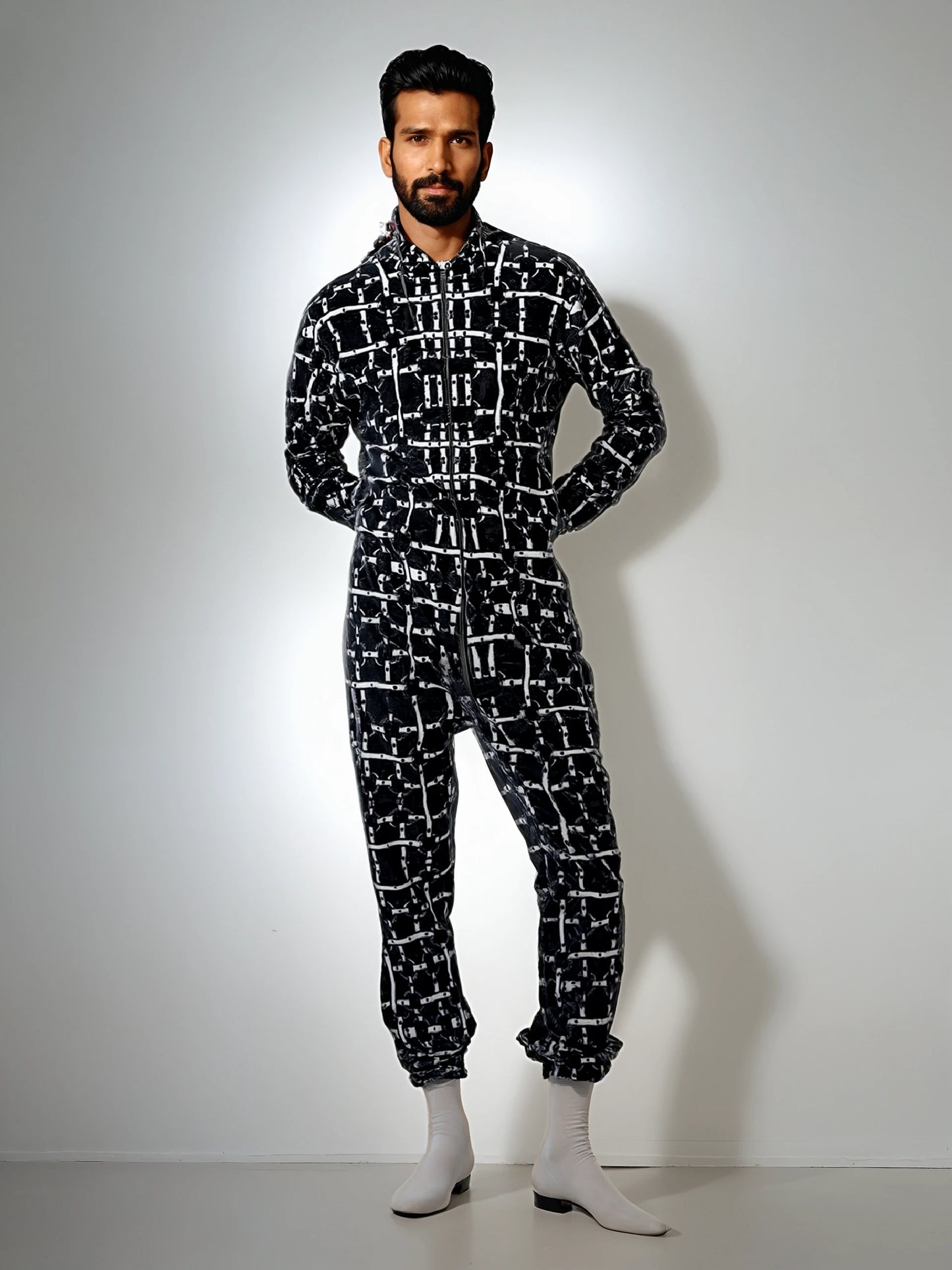 Boiler Suit in harness white