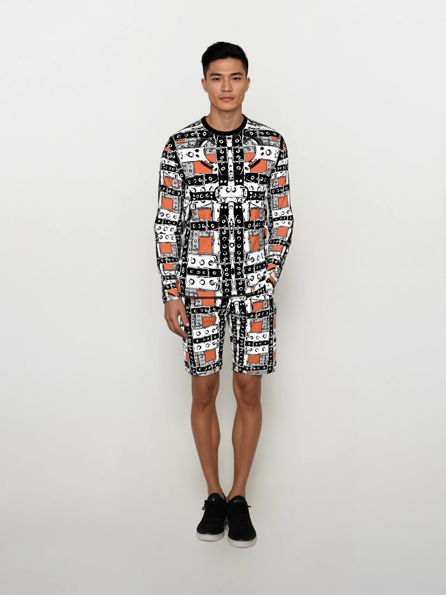 LS T-Shirt in Harness Gray Coral