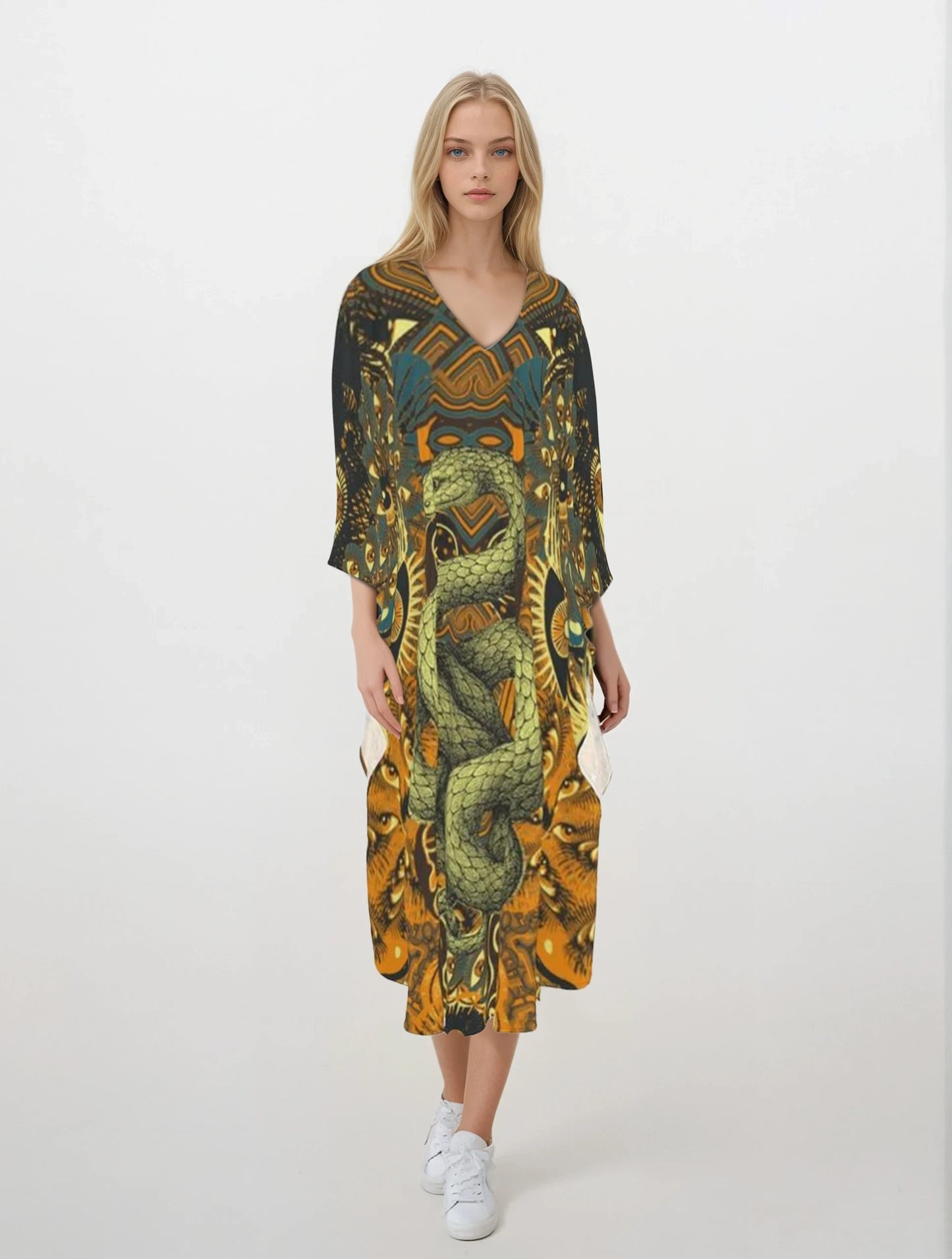 Kaftan in Omniscient Orange