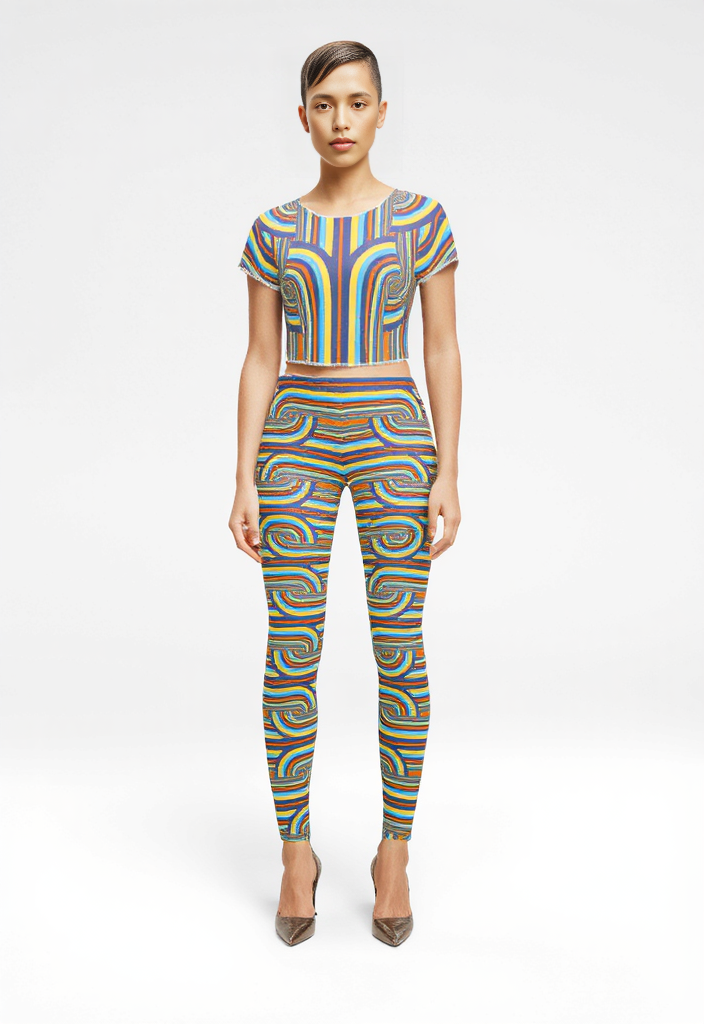 Crop Top in Chunky Vivid Sky