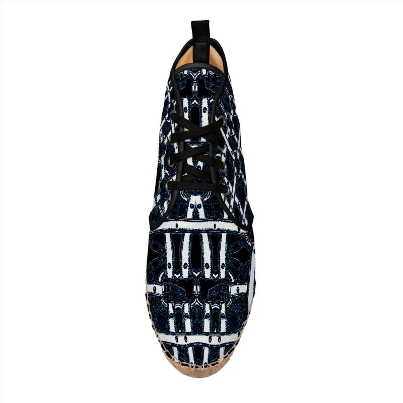 Hi Top Espadrilles in Harness White