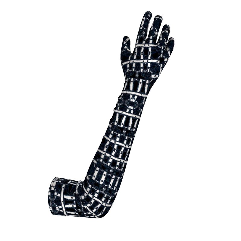 Long Gloves in harness white