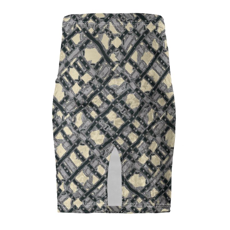 Pencil Skirt in Harness Gray Beige