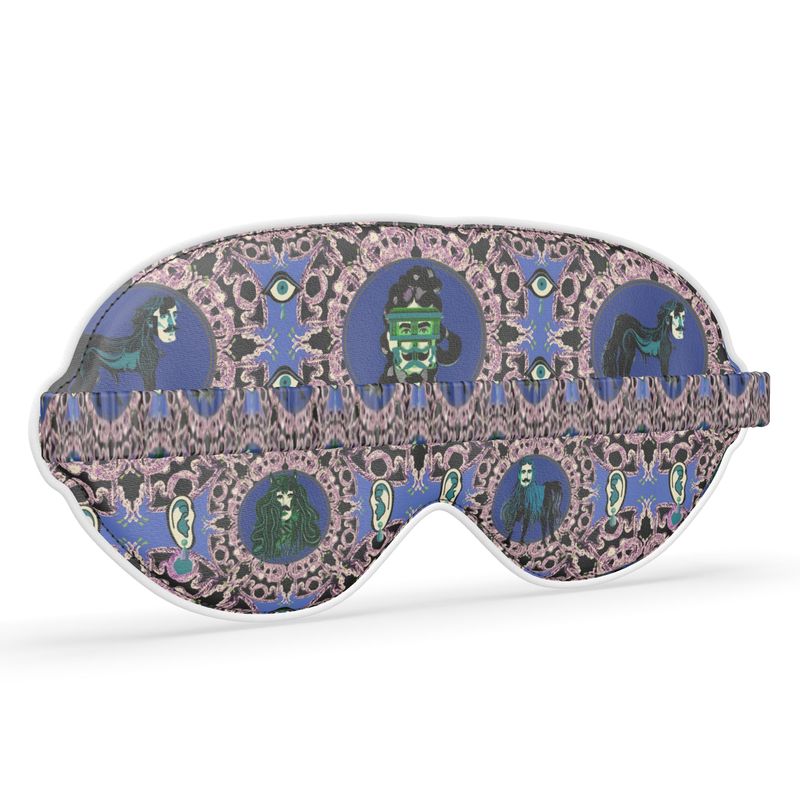 Luxury Silk Satin Sleep Mask in creatures violet