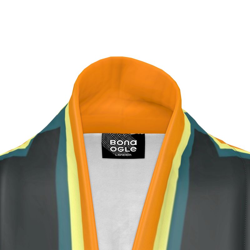 Kimono in 3d drop orange