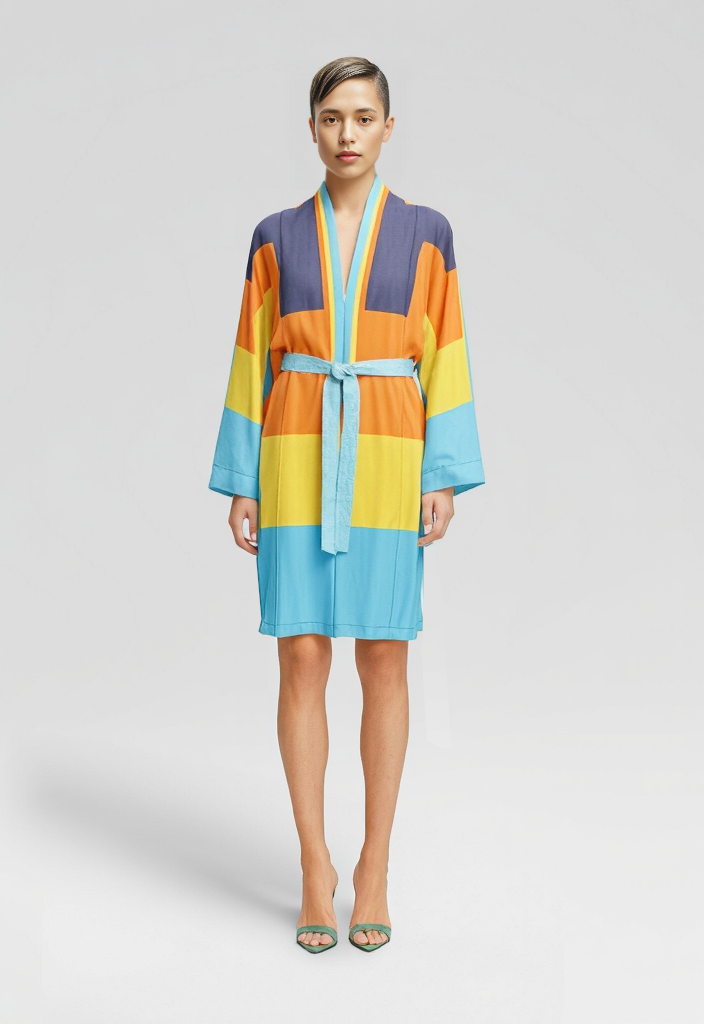 Kimono in 3D vivid sky