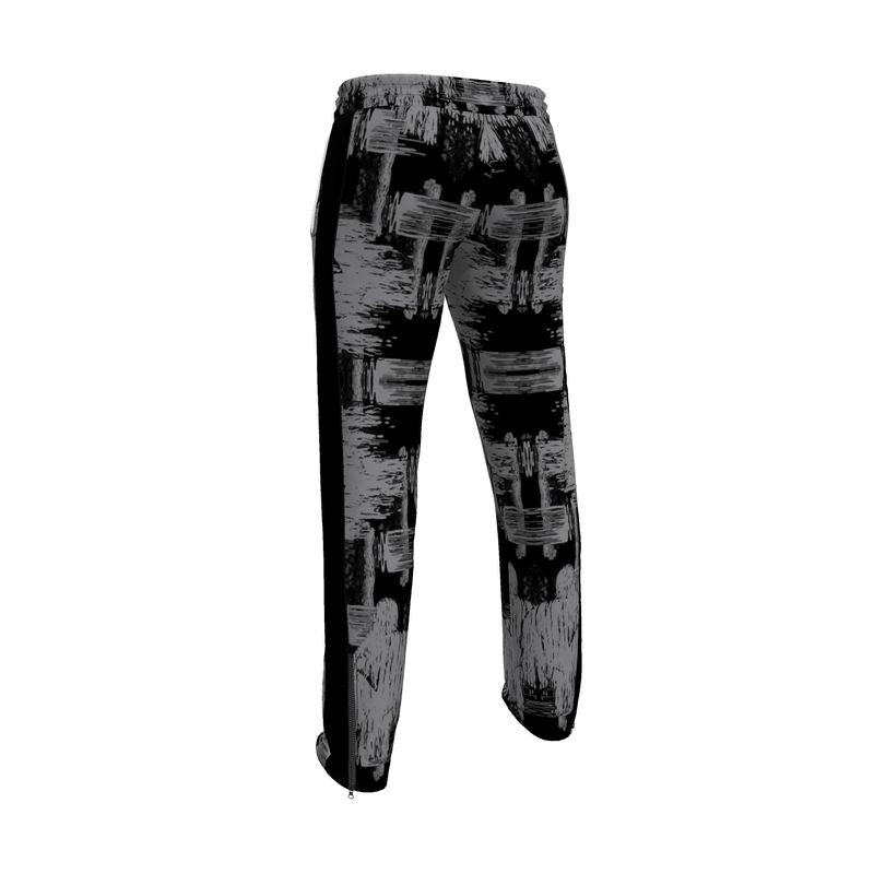 Tracksuit Trousers in ikat drips grey