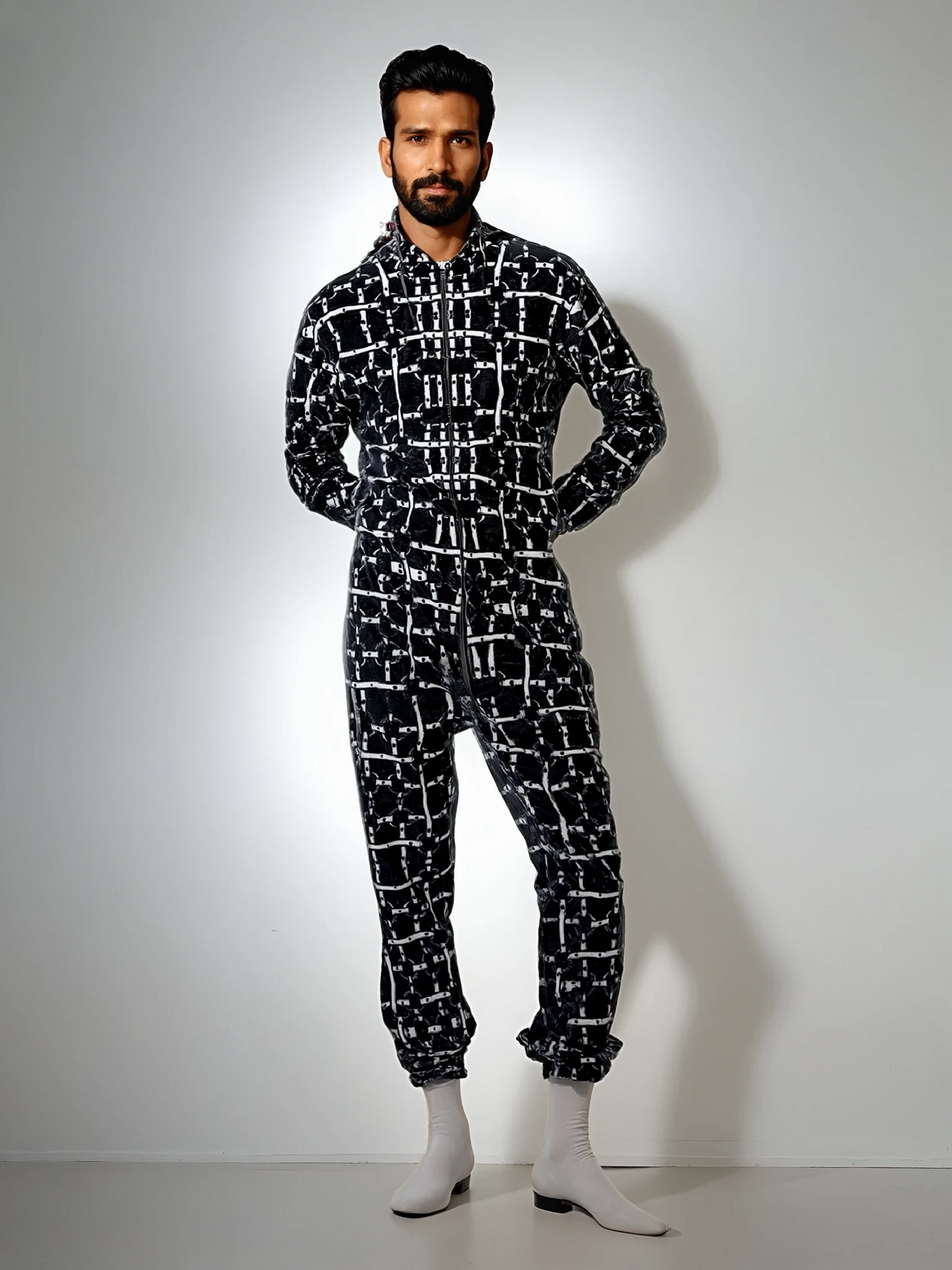Boiler Suit  in harness white