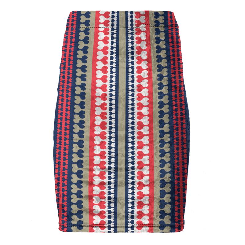 Pencil Skirt in love vines colour 3