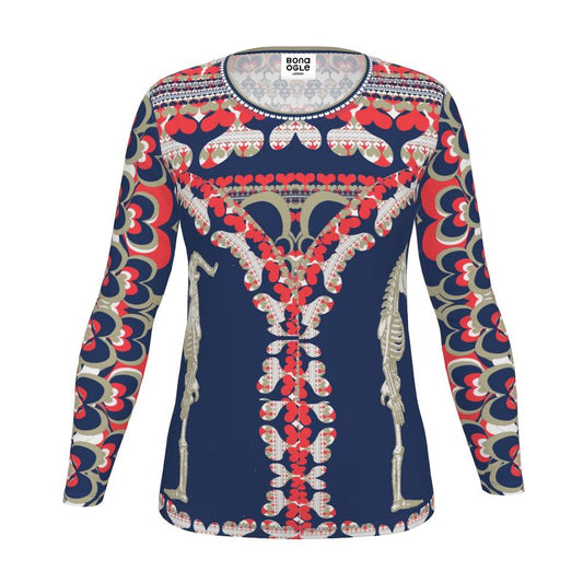 Womens Fitted Cut T-Shirt in Bona Bones  Sports Blue