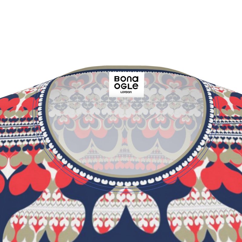 Womens Fitted Cut T-Shirt in Bona Bones  Sports Blue