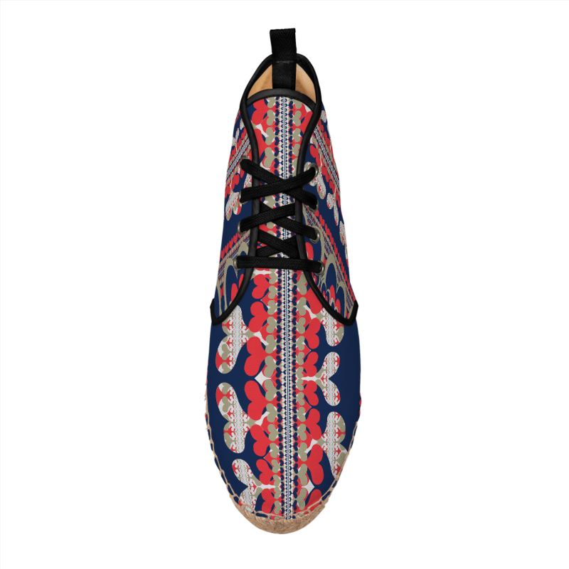 Hi Top Espadrilles in Bona Bones Gray Coral