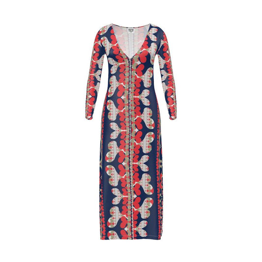 Cardigan Dress in Bona Bones Blue