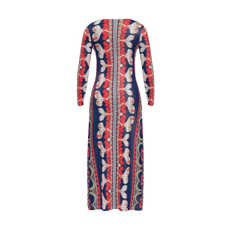 Cardigan Dress in Bona Bones Blue