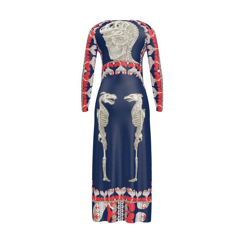 Cardigan Dress in Bona Bones Blue