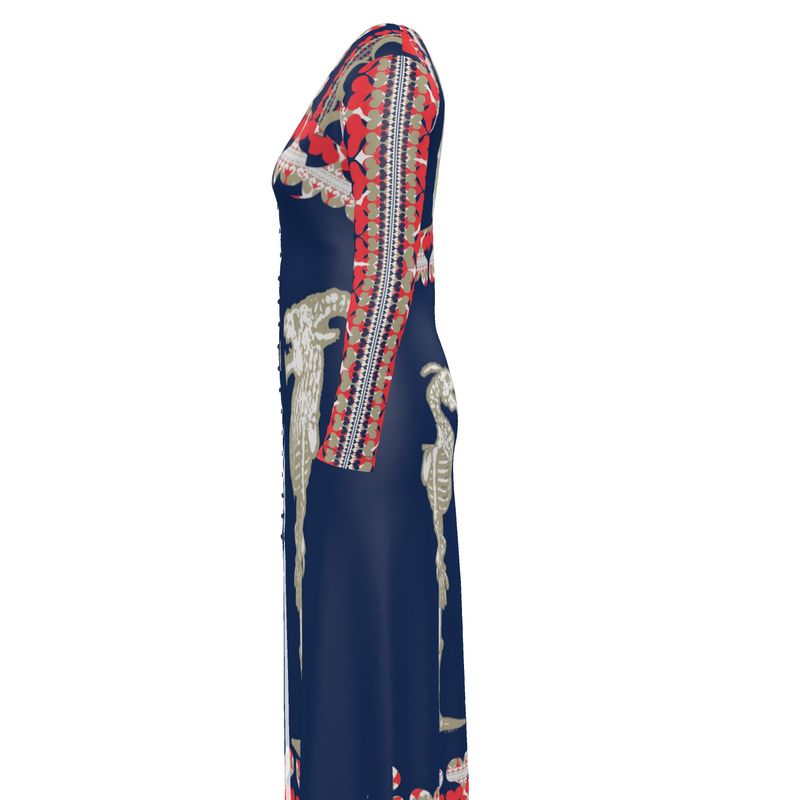 Cardigan Dress in Bona Bones Blue