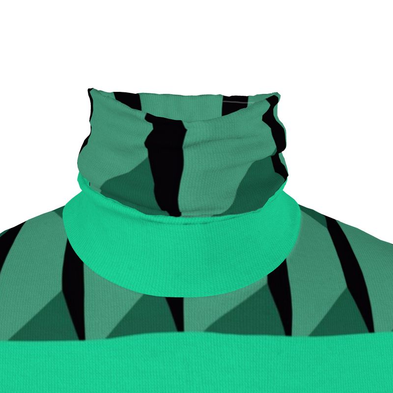 Slim Fit Roll Neck in horseman  teal green