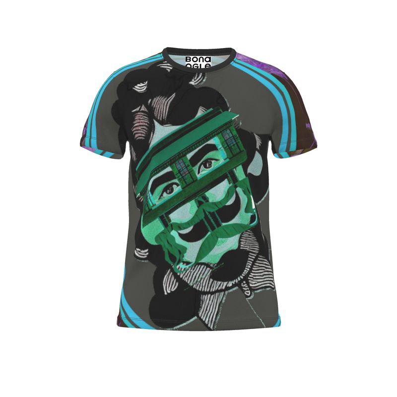 All Over Print T Shirt in house face colour2