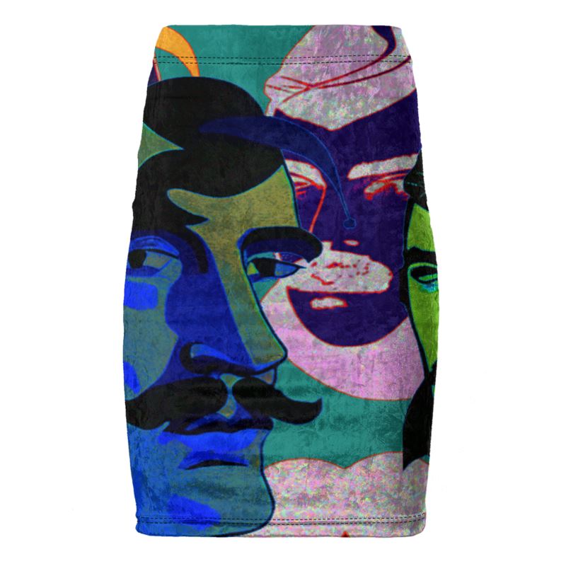 Pencil Skirt in aubrey teal