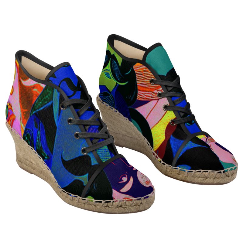 Ladies Wedge Espadrilles in Aubrey Teal