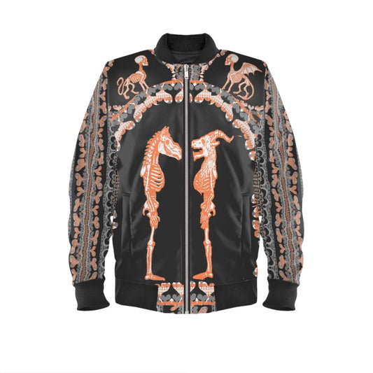 Bomber Jacket iin Bona Bones Gray Coral