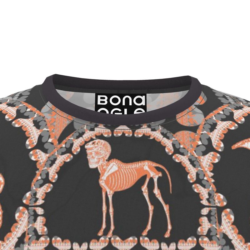 All Over Print T Shirt in  Bona Bones Gray Coral