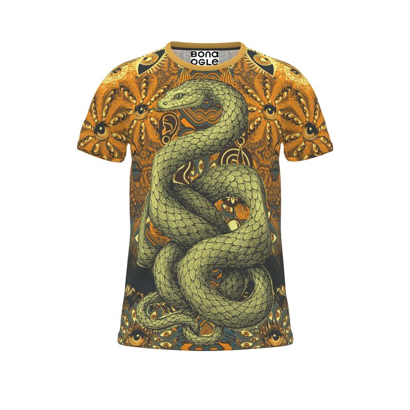 All Over Print T Shirt in Omniscient Orange