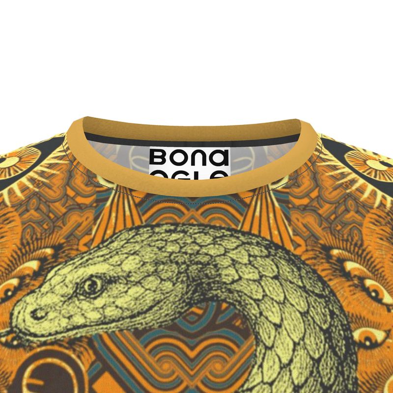 All Over Print T Shirt in Omniscient Orange
