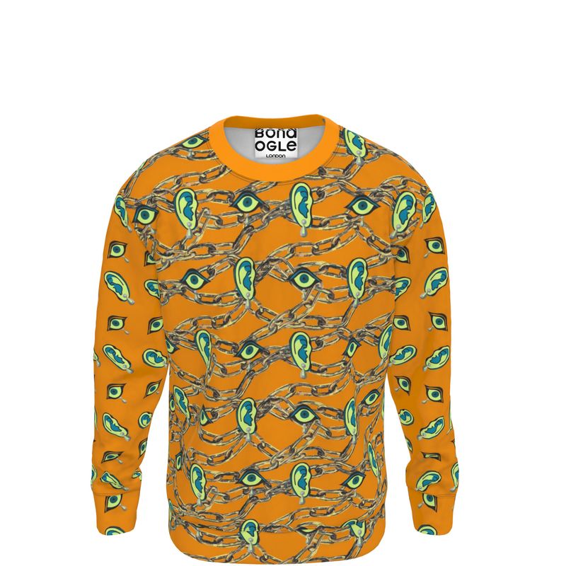 Sweatshirt in omniscient orange