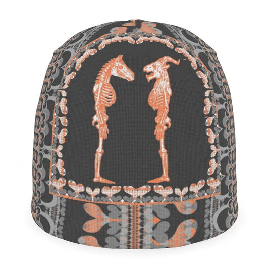 Beanie in Bona Bones Gray Coral