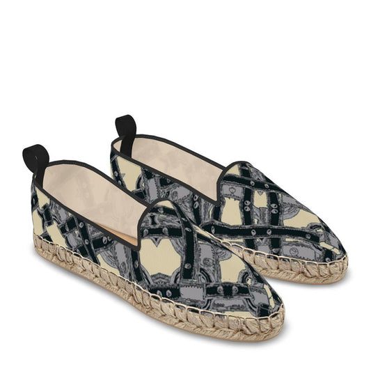 Loafer Espadrilles in Harness Gray Beige