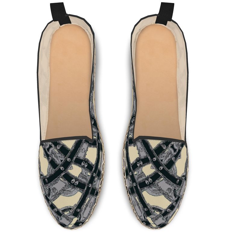 Loafer Espadrilles in Harness Gray Beige